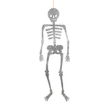 Decoraciones de Halloween: esqueletos gigantes articulados con diamantina (x3)