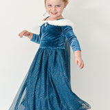 Vestido de princesa Elsa en invierno