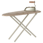 Iron and ironing board, Miniature - Off white