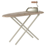 Iron and ironing board, Miniature - Off white