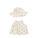 Ropa para Dinkum Doll "Una Rainbow Dress Set Ivory"