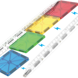 Magna-Tiles Rail Racers Deluxe set de 90 pzas