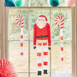 Long Legged Santa & Reindeer Decorations (x 4)