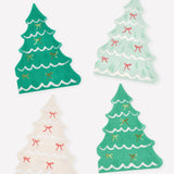 Servilletas navideñas árbol con moños Meri Meri