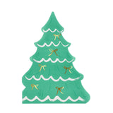 Christmas Tree With Bows Napkins (x 16)