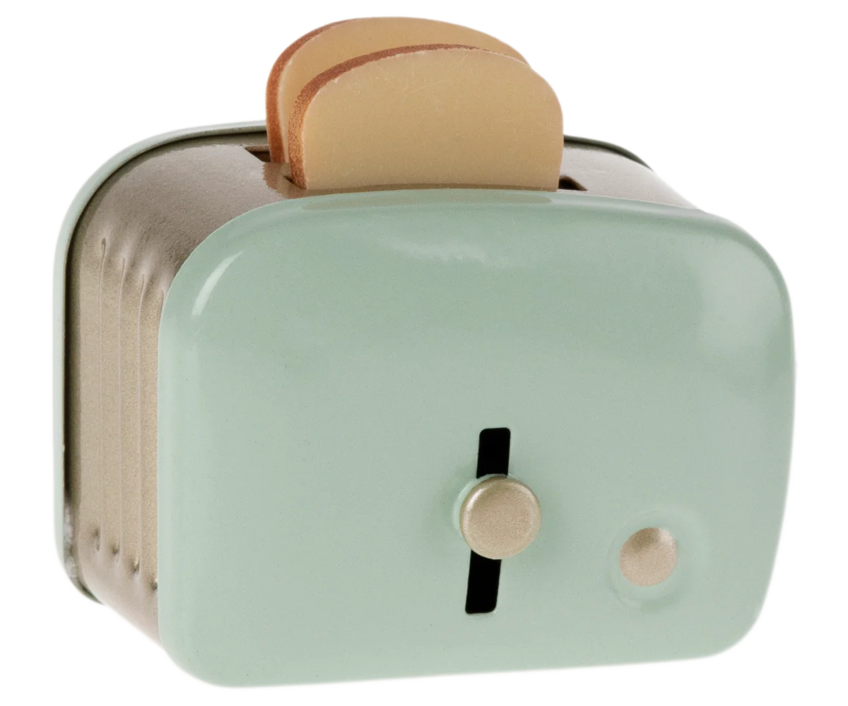Miniature Toaster & Bread - Mint