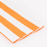 Mantel de papel a rayas naranjas