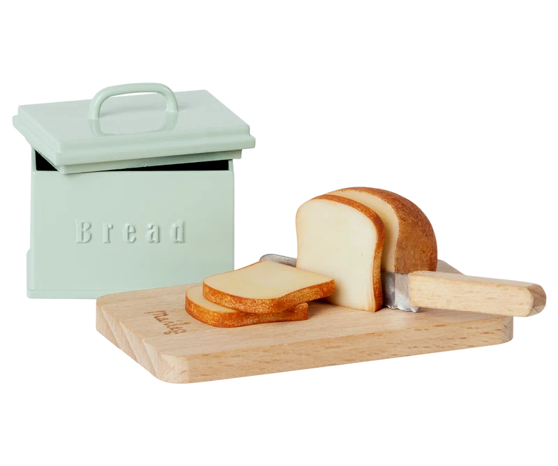 Bread Box w/ Utensils, Miniature