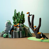 Rocas con musgo
