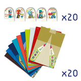 Kit de manualidades de papel para hacer origami de Aviones