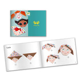 Kit de manualidades con papel de origami "Pretty Faces"