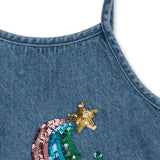 Magot Sequin Strap Dress GO Rainbow Star