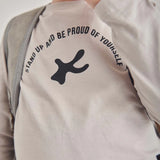 Tshirt Manga Larga Taupe