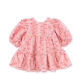 Ally Long Sleve Flower Dress - Veiled Rose