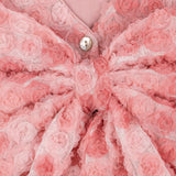 Ally Long Sleve Flower Dress - Veiled Rose