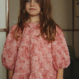 Ally Long Sleve Flower Dress - Veiled Rose