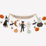 Juego de guirnaldas con personajes de Halloween